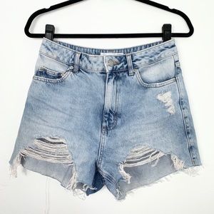 Topshop; Ripped Mom Shorts